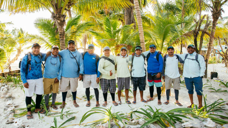 The fly fishing guides of Kay Fly Fishing Lodge in Punta Allen, Mexico