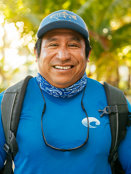 Fishing guide Jose Enrique Ucan Briceno from Kay Fly Fishing Lodge in Punta Allen, Mexico